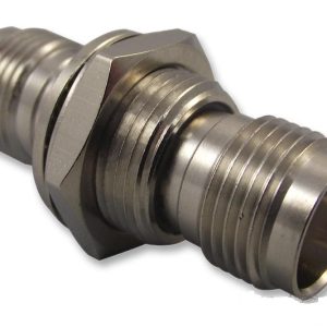 Coaxial TNC Female to TNC Female Straight Bulkhead Adapter 50 ohm - front view