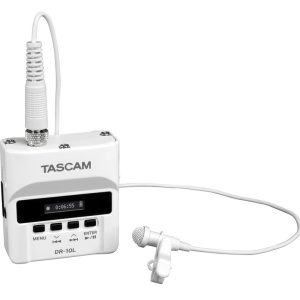 Tascam DR-10L Lapel Audio Recorder White