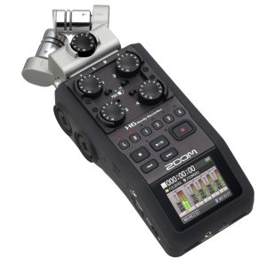 Zoom H6 Black Handy - Handheld Recorder with Interchangeable Microphone System