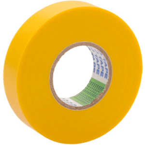 Nitto Insulation Tape 20m x 19mm - Yellow Single Roll