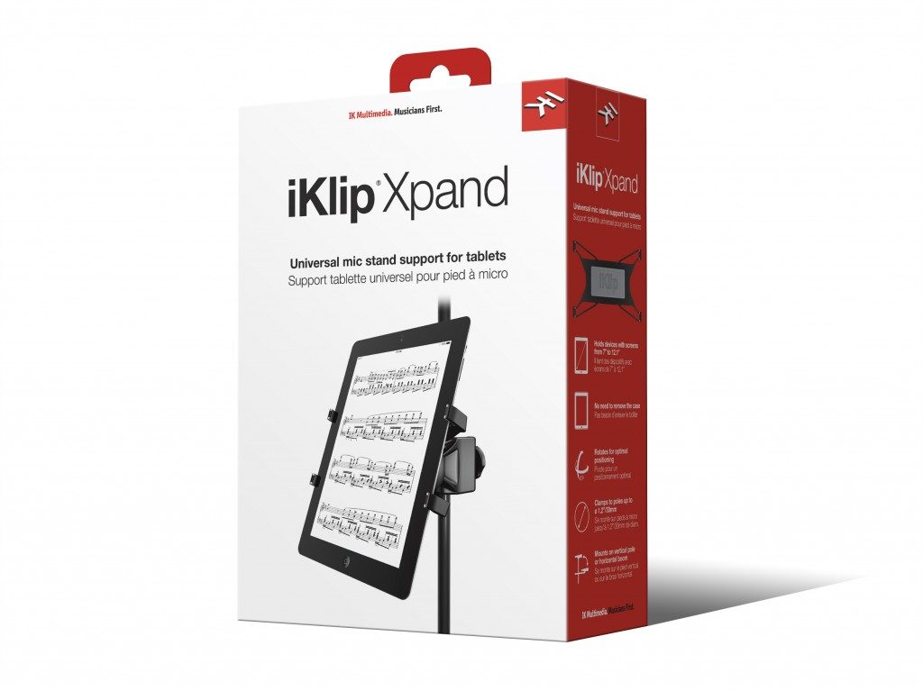 iKlip Xpand Universal mic stand support for iPad and tablets