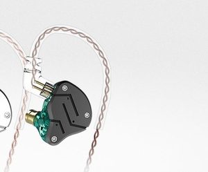 KZ ZSN IEM Metal Sport Noise Cancelling Headphones Black