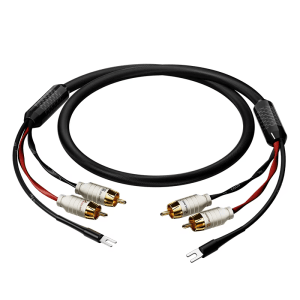 2m Dual HIFI RCA Cable With Grounding Wire Black