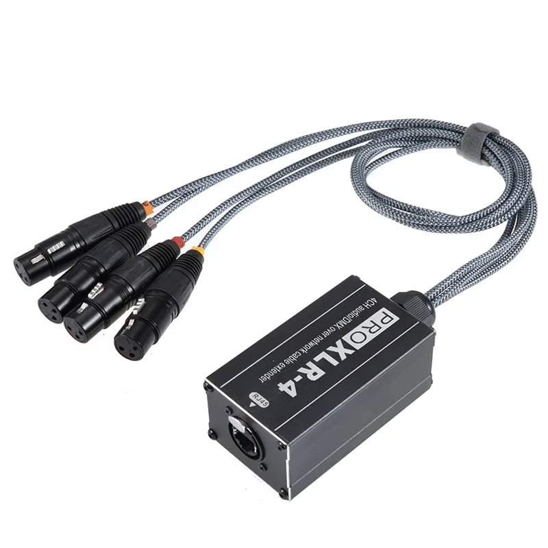 RJ45 To Female XLR Audio Cable 4 Way Cat Box Tails
