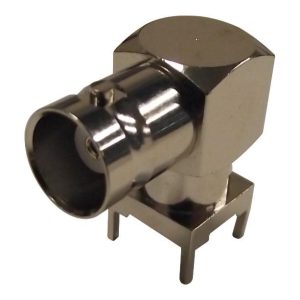BNC Coaxial Right Angle Jack 50 Ohm Brass Connector