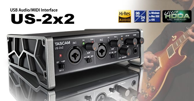 Tascam US 2x2 Recording USB Interface