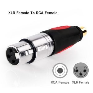 XLR Female to RCA Female C49 Connector