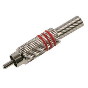 Red Nickel Plated RCA Jack