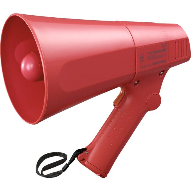 ER520S 6 Watt Hand Held Megaphone with Siren, up to 250m range (voice), 315m (siren) - front view
