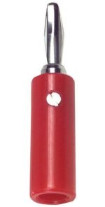 Speaker Banana Plug - Red - front view