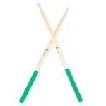 1 Pair 5A Maple Drumsticks Professional Green Grip