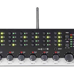 4 Zone 10 Channel Stereo Rack Mixer With Bluetooth