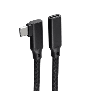 5m USB-C Male Right Angle to USB-C Female Extension Cable