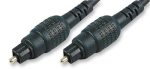Optical TOSLINK Plug, 9.8 ft, 3 m, Black
