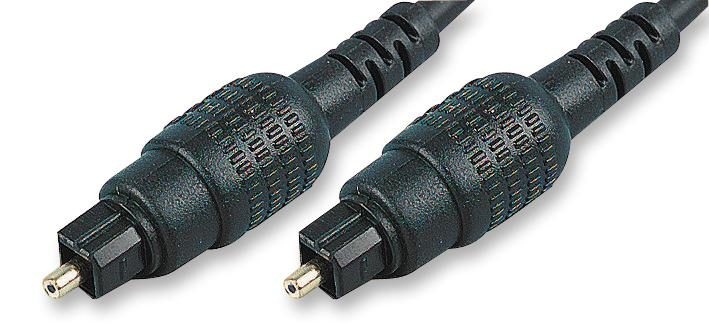 Optical TOSLINK Plug, 9.8 ft, 3 m, Black