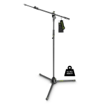 Extra Heavy Duty Microphone Stand, Tripod, 2-Point Telescopic Boom