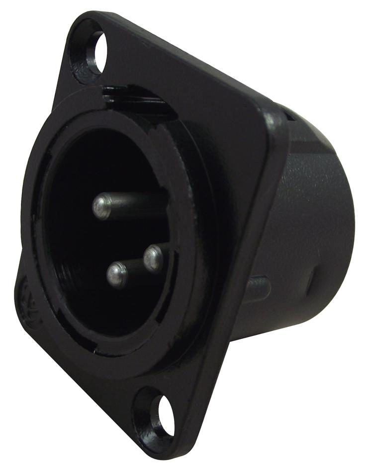 XLR 3 Pin Male Panel Back