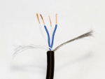Canare L-4E6S-BK Starquad Cable 1m Black - front view