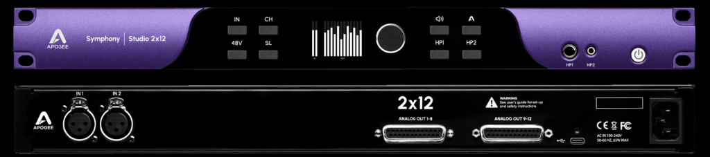SYMPHONY STUDIO 2x12 – High-Performance USB-C Audio Interface - front view