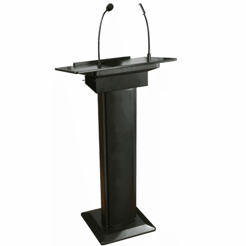 Lectern with  PA microphone, built in speakers & Light