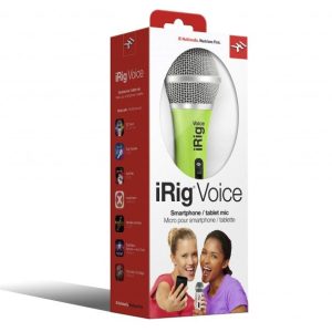 Green iRig Voice Handheld microphones for smartphone and tablets IP-IRIG-MICVOCG-IN