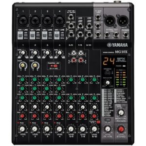 Yamaha MG10X CV 10-channel Stereo Mixer with D-Pre Preamps, 24 Effect Programs, and 1-knob Compressors