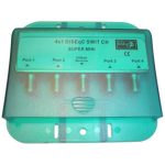 4 port DiSEqC switch with cover - front view