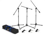 BL3VP - Boom Stand & Cable 3-Pack - front view