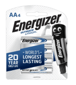 Energizer Ultimate Lithium AA Battery - 4 Pack