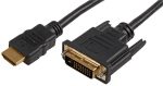 HDMI to DVI-D Cable Lead 2m Length