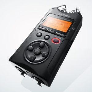 TASCAM DR40 4-Track Handheld Digital Audio Recorder - Black