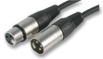 Mic XLR Lead 3M Nickel