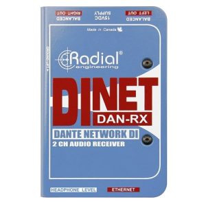 Radial DiNET DAN RX - Dante network receiver
