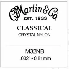 M32NB 2nd Nylon Ball End Classical Guitar String .032