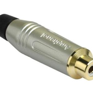 RCA CONNECTOR FEMALE AMPHENOL BLACK