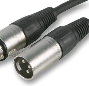 Mic XLR Lead 3M Nickel