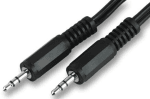 2.5mm Stereo Jack Plug 3m Cable - front view