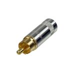 Metal RCA Plug (Male ) - Gold Plated Contacts