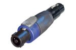 Neutrik speakON NL4FX to 3-Pole XLR Female Adapter - front view