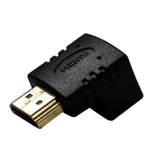 HDMI Up Angled Adapter High-Speed With Ethernet Gold