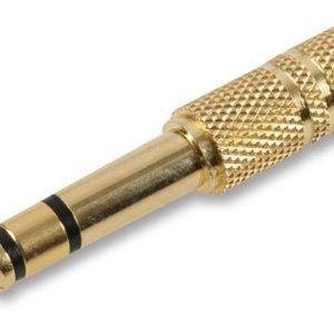 TRS 6.5mm to 3.5mm Socket Adapter Plug - Gold