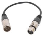 DMX Adapter Cable 5 Pin M to 3 Pin F - front view