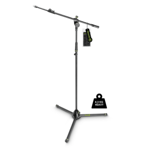 Extra Heavy Duty Microphone Stand, Tripod, 2-Point Telescopic Boom