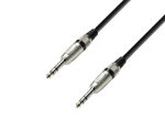 Adam Hall - K3BVV0300 - Audio Cable 6.3 mm Jack stereo to 6.3 mm Jack stereo - 3.00 m - front view