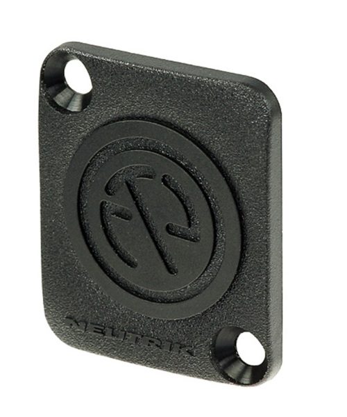 Neutrik D-Shape Blank Cover Plate - front view