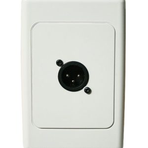 Wall Plate (Clipsal 2000) with 1 Male 3 Pin XLR