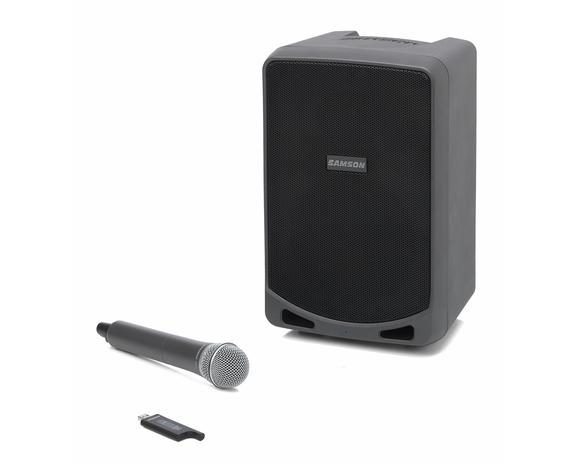 Samson Expedition XP106w Portable PA System with Wireless Handheld Mic - front view