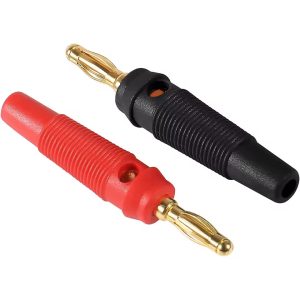 4mm Banana Plugs for Speaker Red and Black Pair