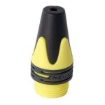Neutrik XLR Connector Boot Yellow NC**XX - front view