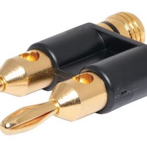Metal Gold Plated Dual Banana Plug